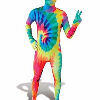 Second skin pak Tie-Dye voor carnaval