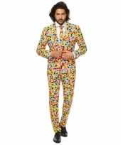 Compleet kostuum met confetti print