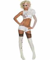 Lady gaga carnavalskleding wit